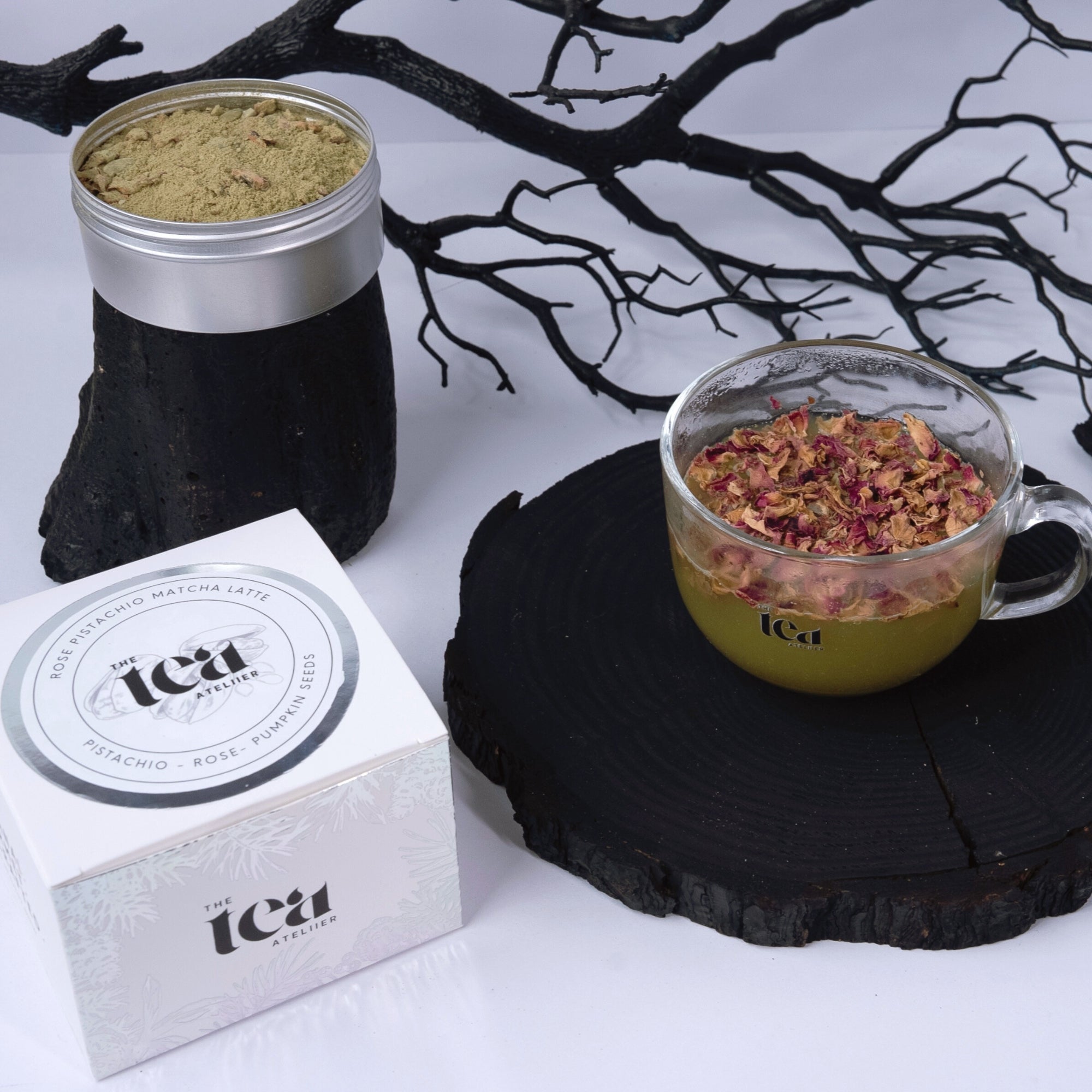 ROSE PISTACHIO MATCHA LATTE - The Tea Ateliier