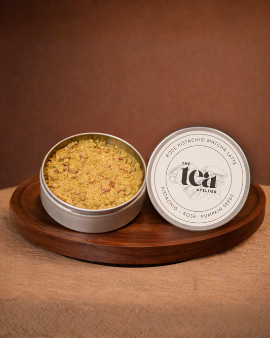 ROSE PISTACHIO MATCHA LATTE
