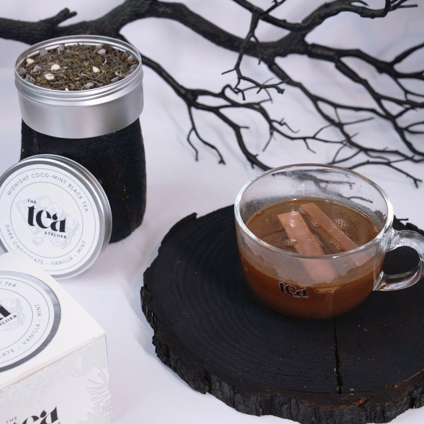 MIDNIGHT COCOA MINT BLACK TEA - The Tea Ateliier